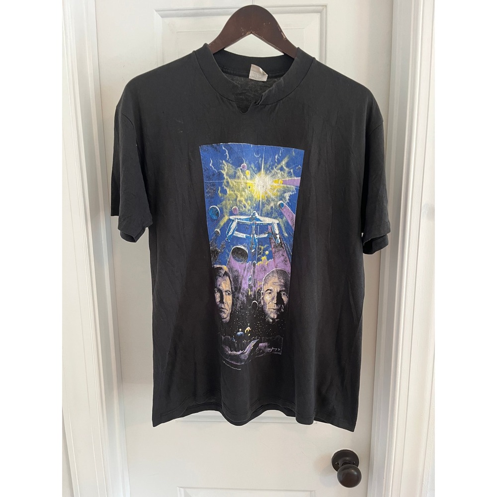 Vintage Star Trek Generations T Shirt Kirk Picard